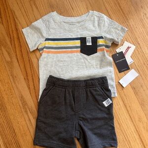 Lucky Brand Gray and Black Kids Matching Set